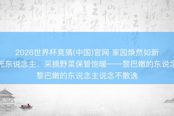 2026世界杯竞猜(中国)官网 家园焕然如新、媾和后还在死东说念主、采摘野菜保管饱暖——黎巴嫩的东说念主说念不散逸