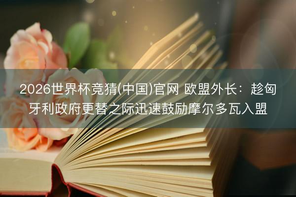 2026世界杯竞猜(中国)官网 欧盟外长：趁匈牙利政府更替之际迅速鼓励摩尔多瓦入盟