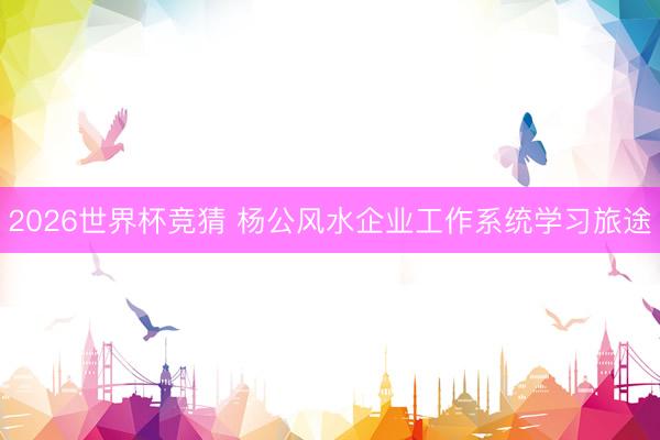 2026世界杯竞猜 杨公风水企业工作系统学习旅途